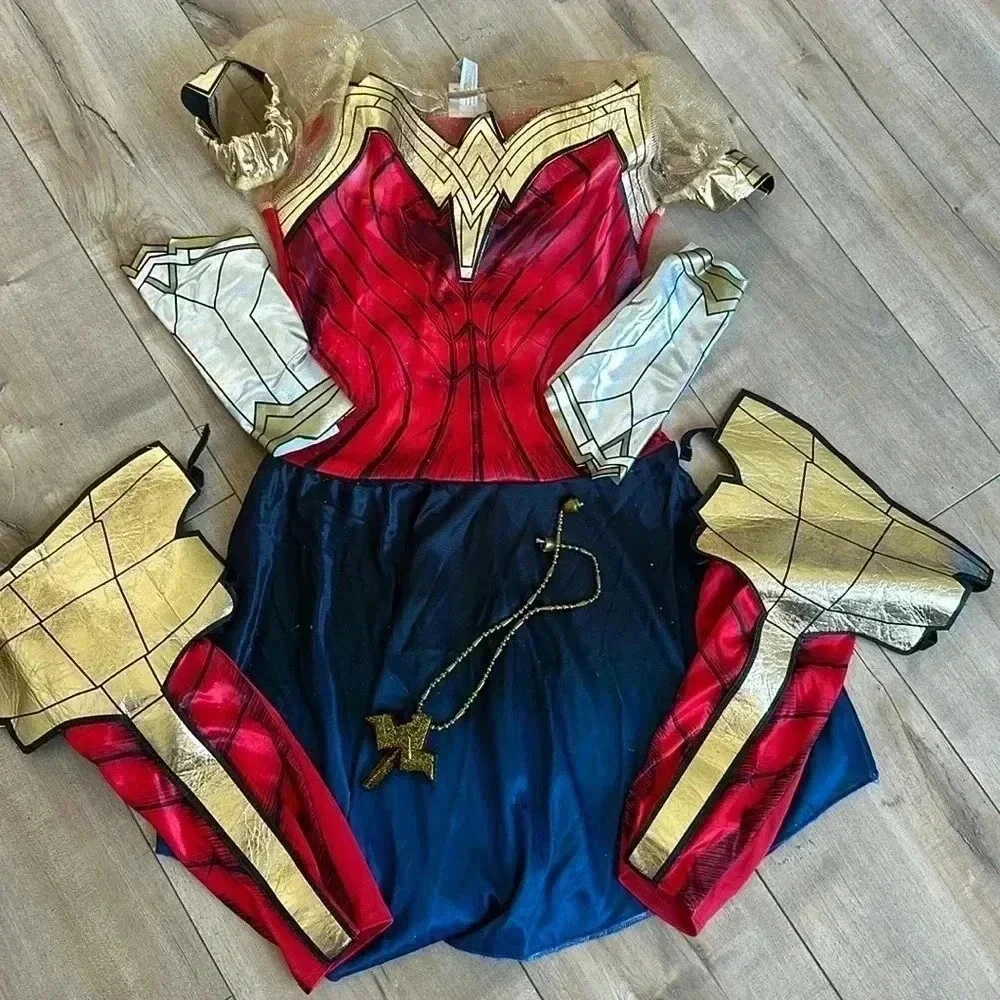4/$25 Halloween Kids Girls Wonder Woman Costume Sz S